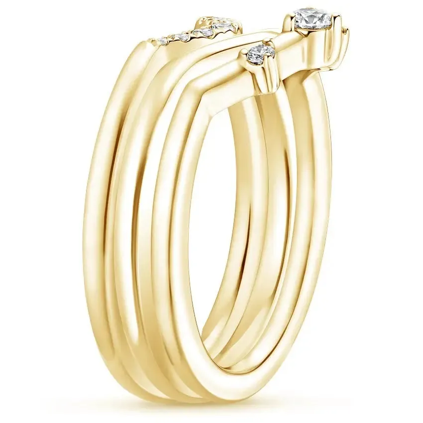 0.13CTW Lab Grown Diamond Nesting Band