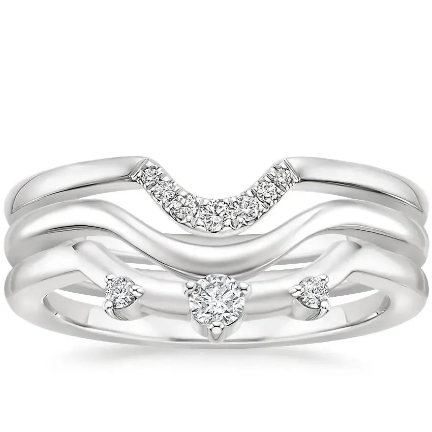 0.13CTW Lab Grown Diamond Nesting Band