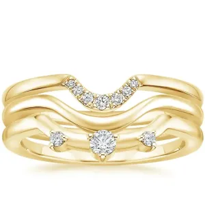 0.13CTW Lab Grown Diamond Nesting Band