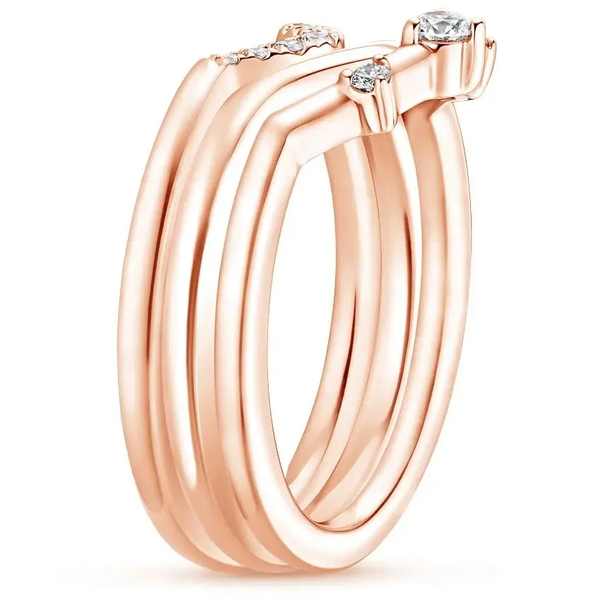 0.13CTW Lab Grown Diamond Nesting Band