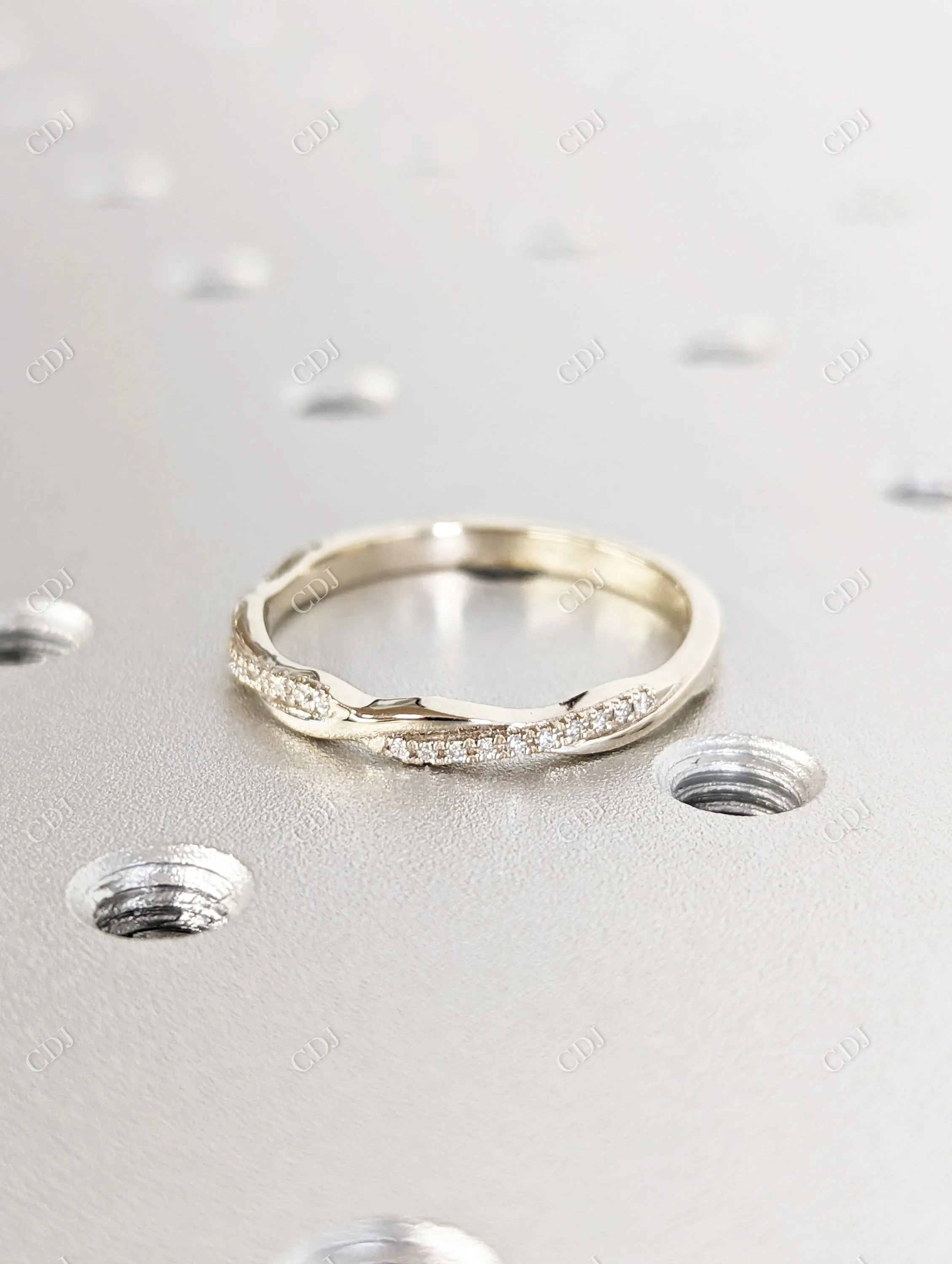 0.14CT Diamond Petite Twist Half Eternity Ring