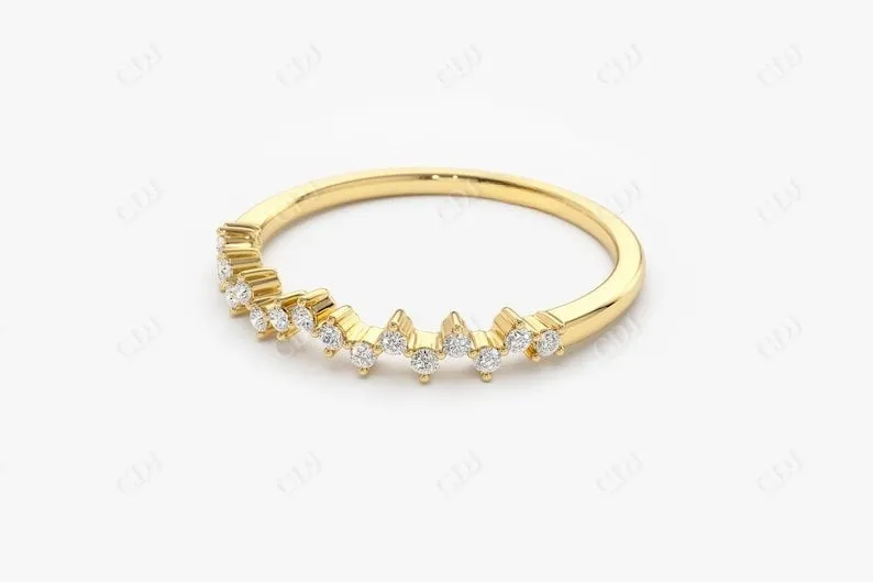 0.15CTW Lab Grown Diamond Stackable Wedding Band