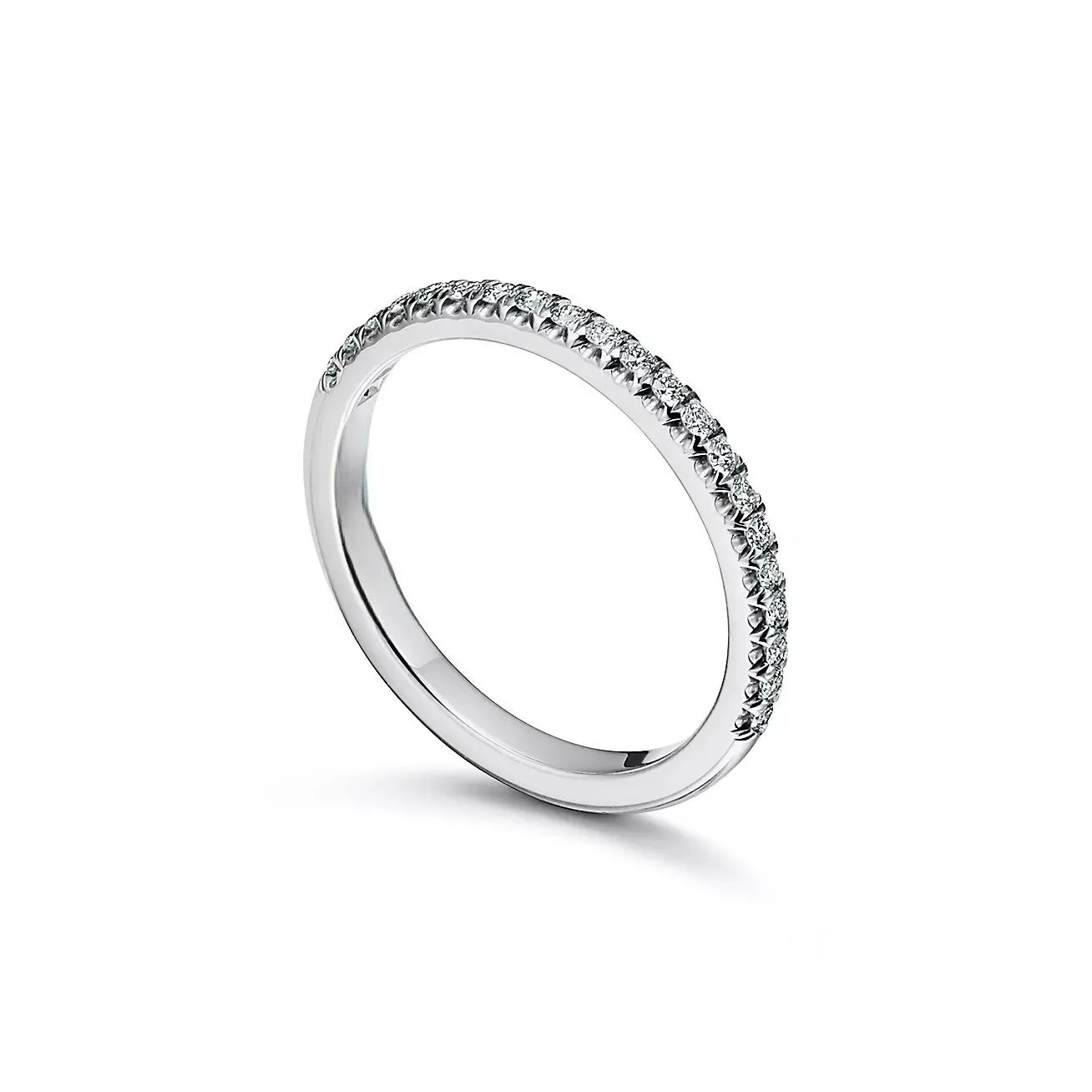 0.17 CTW Natural Diamond Half Eternity Ring