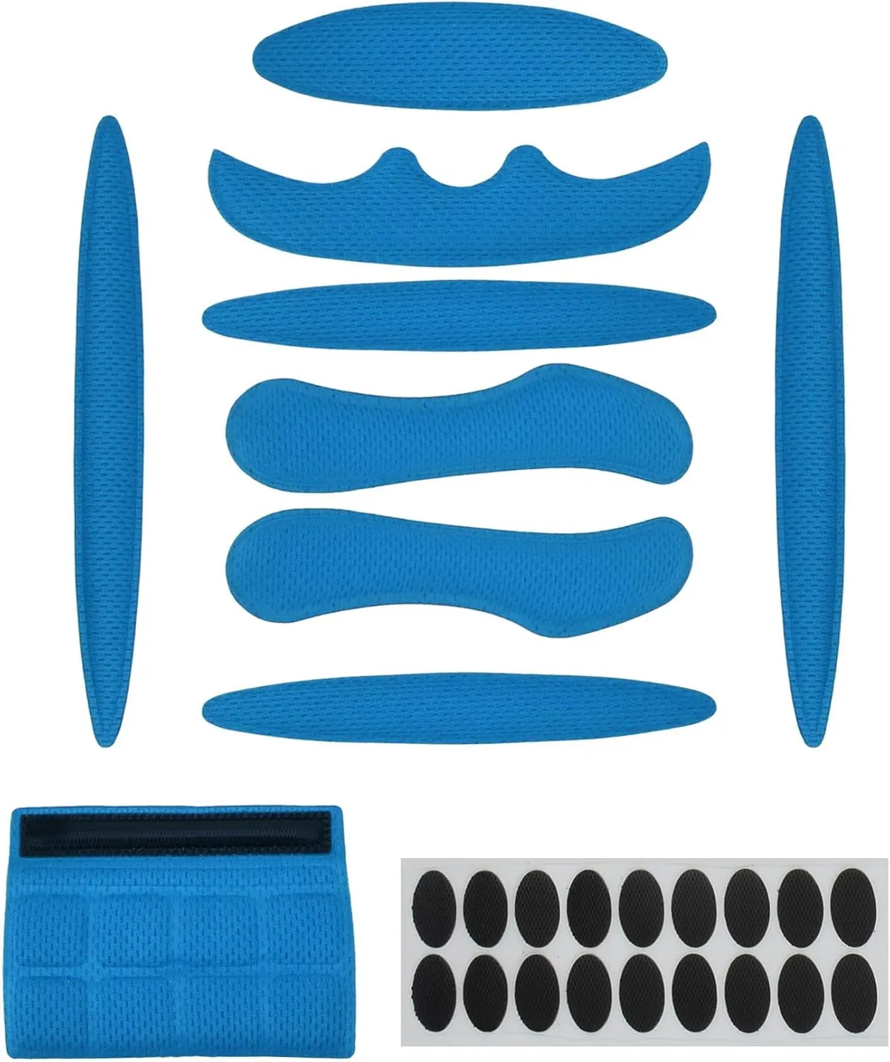 1 Set Cycle Helmet Pads, Padding Kit, Universal Foam Pads for Motorcycle Bike Cycling Helmet (Blue)