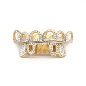 10K VS Split Open Face Diamond Grillz
