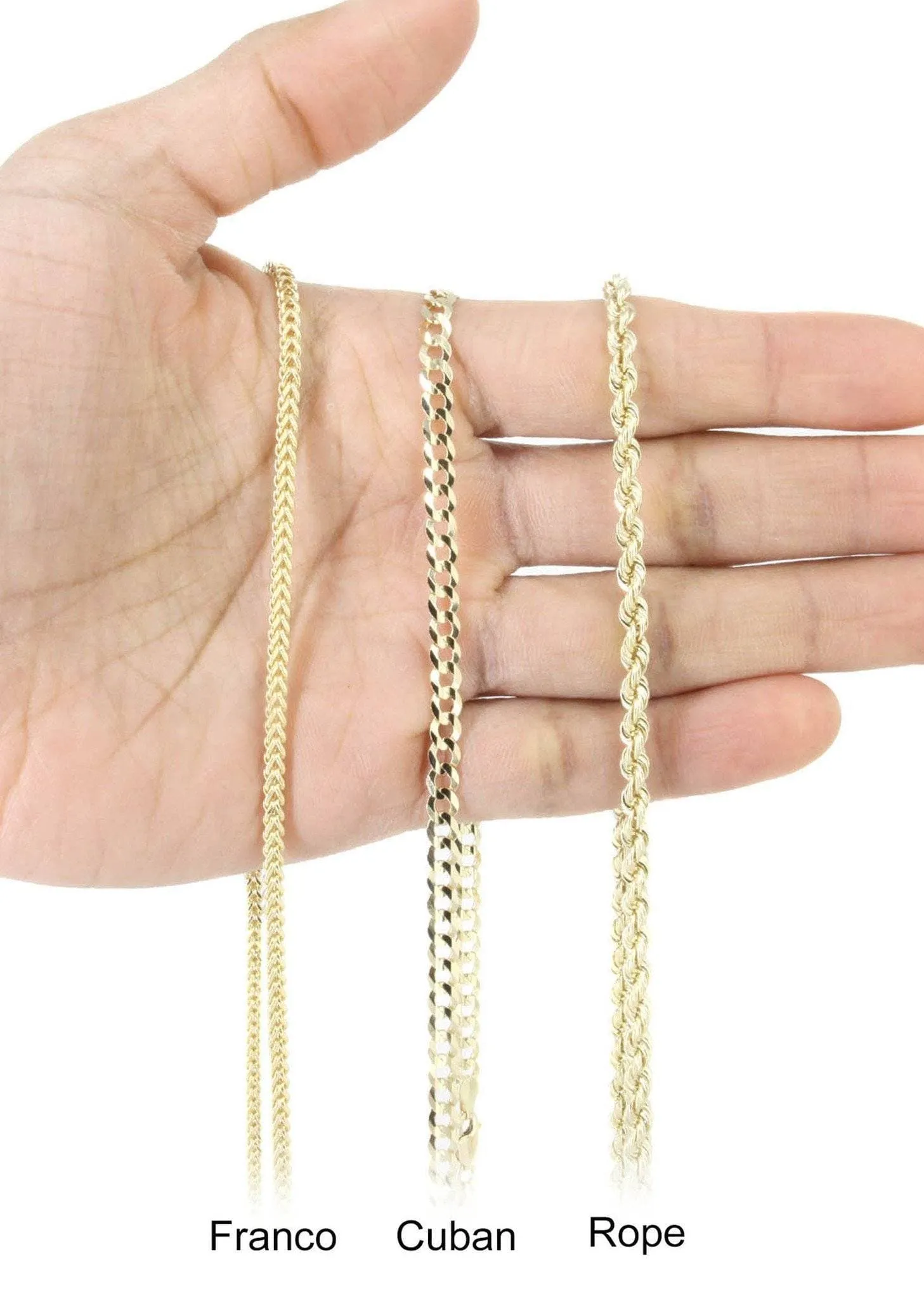 10K Yellow Gold Key Diamond Necklace  | 0.45 Carats