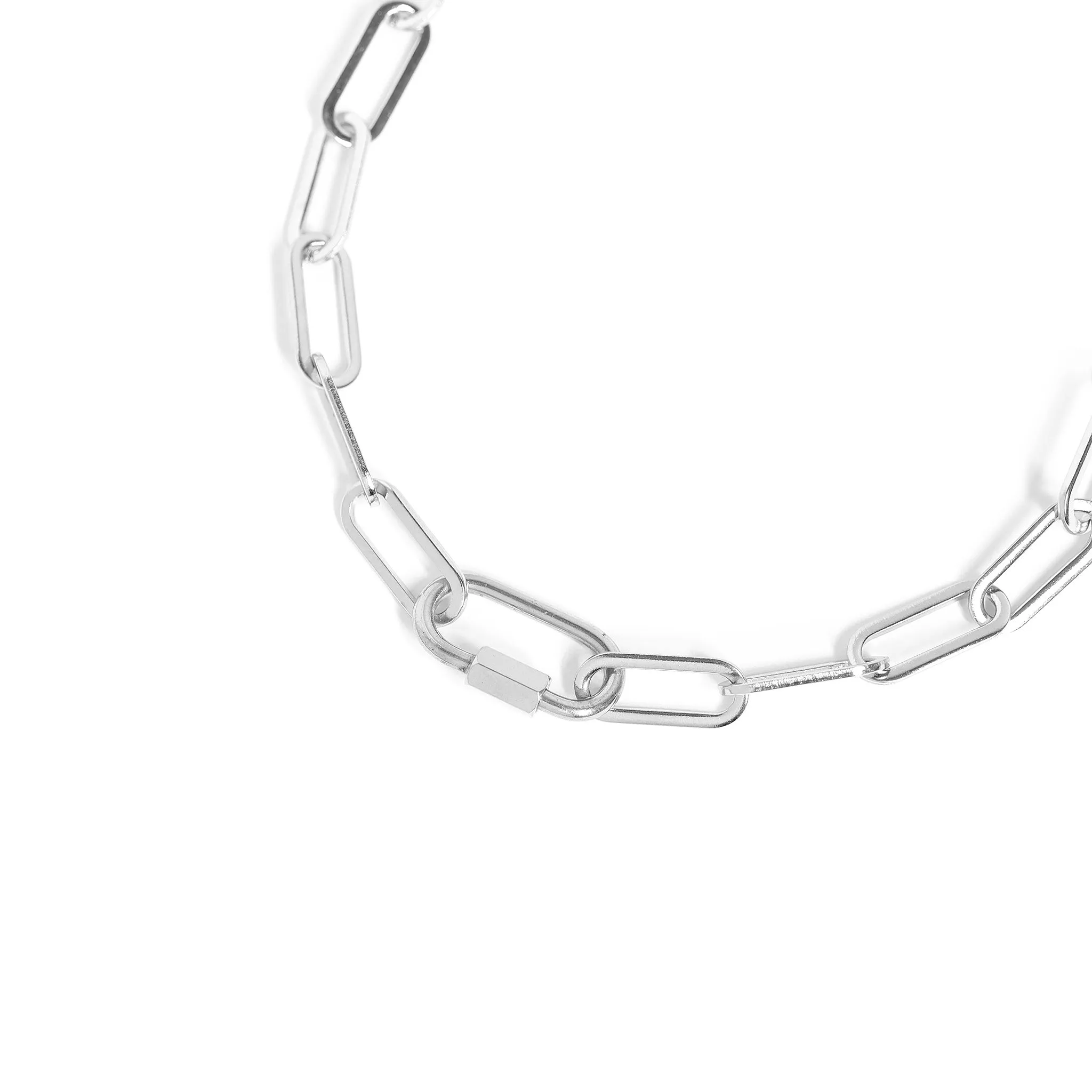 18K Gold PVD Stainless Steel Paperclip Chain - By The Foot / SPL1014