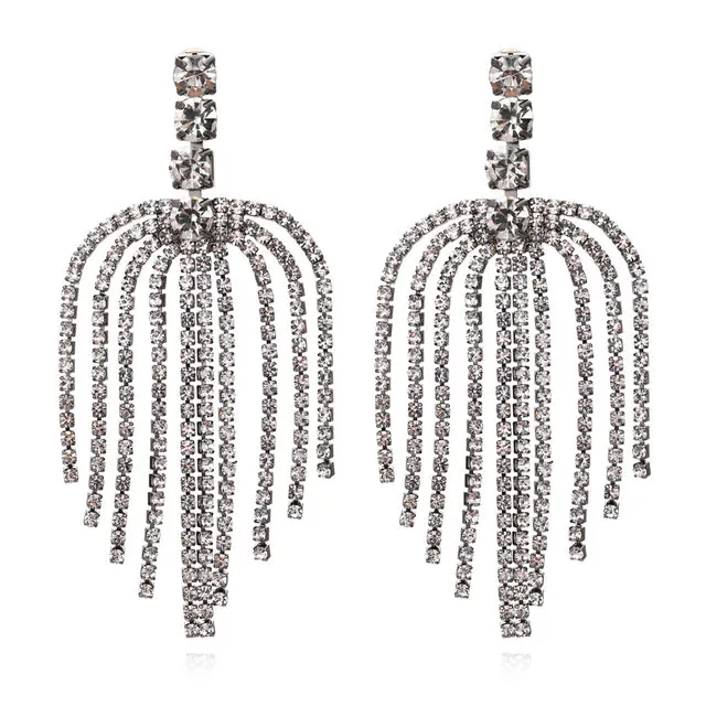 2022 ZA Bohemian Tassel Statement Earrings Jewelry For Woman Party
