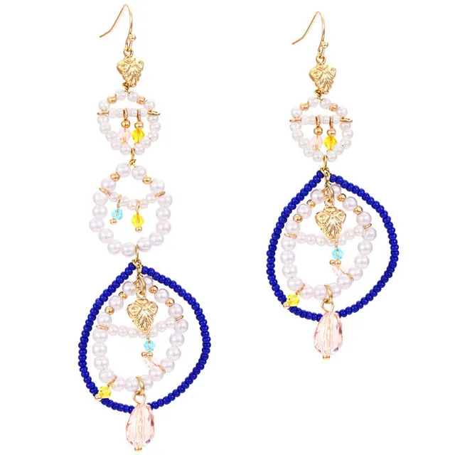 2022 ZA Bohemian Tassel Statement Earrings Jewelry For Woman Party