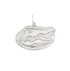 3/4" Sterling Silver Albert Gator Head Pendant