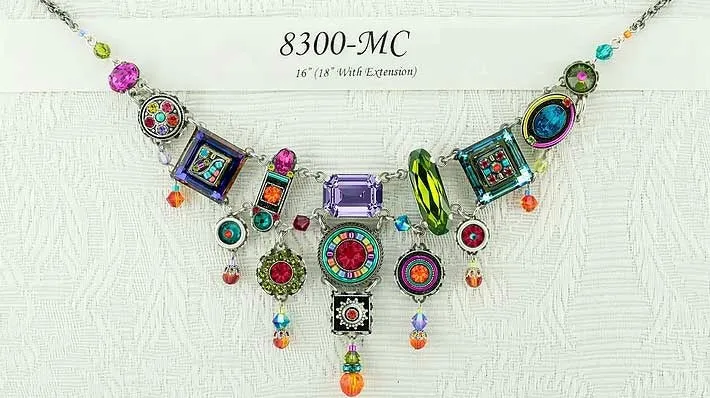 8300 Firefly La Dolce Vita Elaborate Swarovski Crystal Necklace