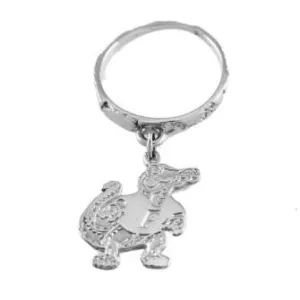 Albert Dangle Sterling Silver Gator Ring