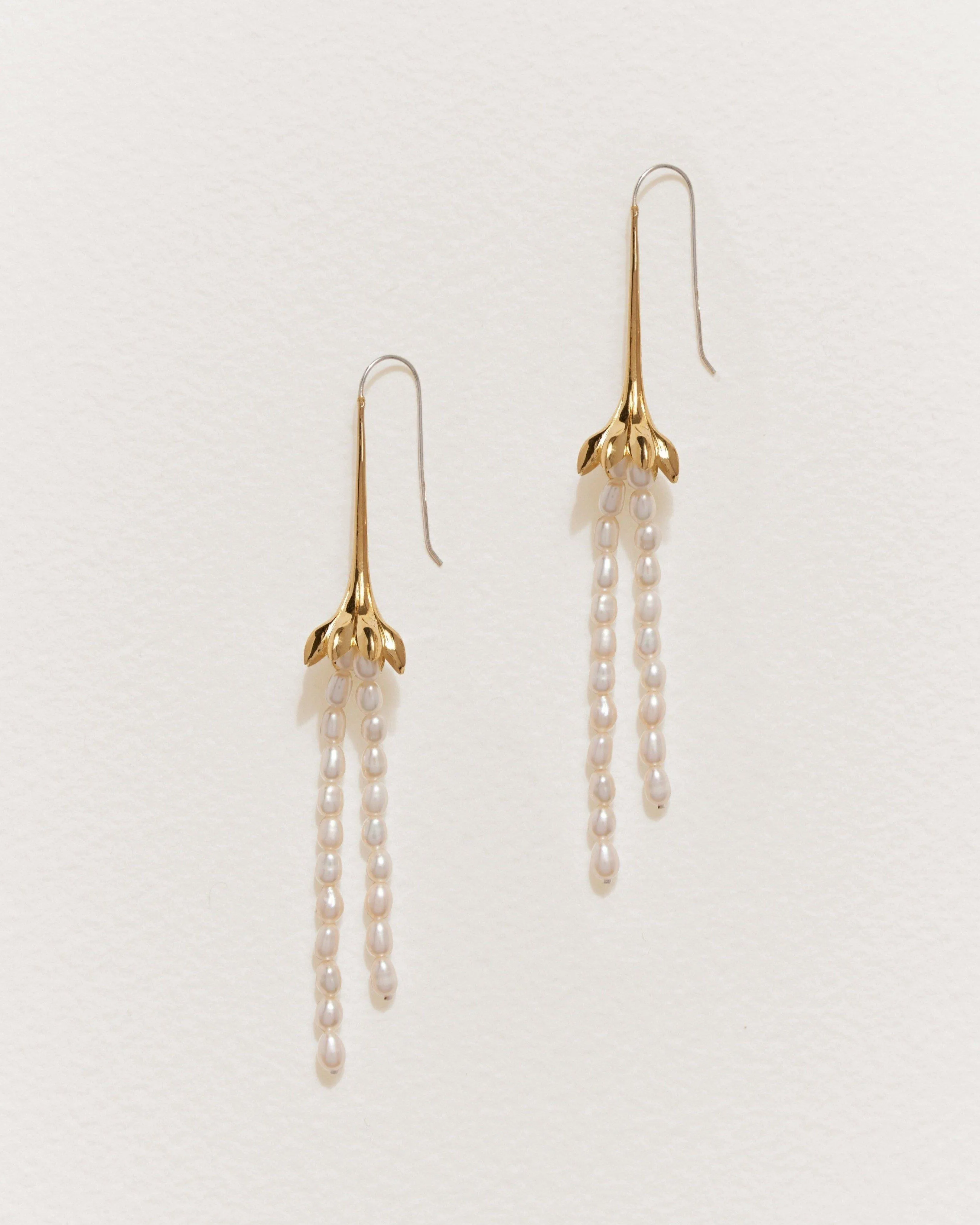Anemone Pearl Earrings