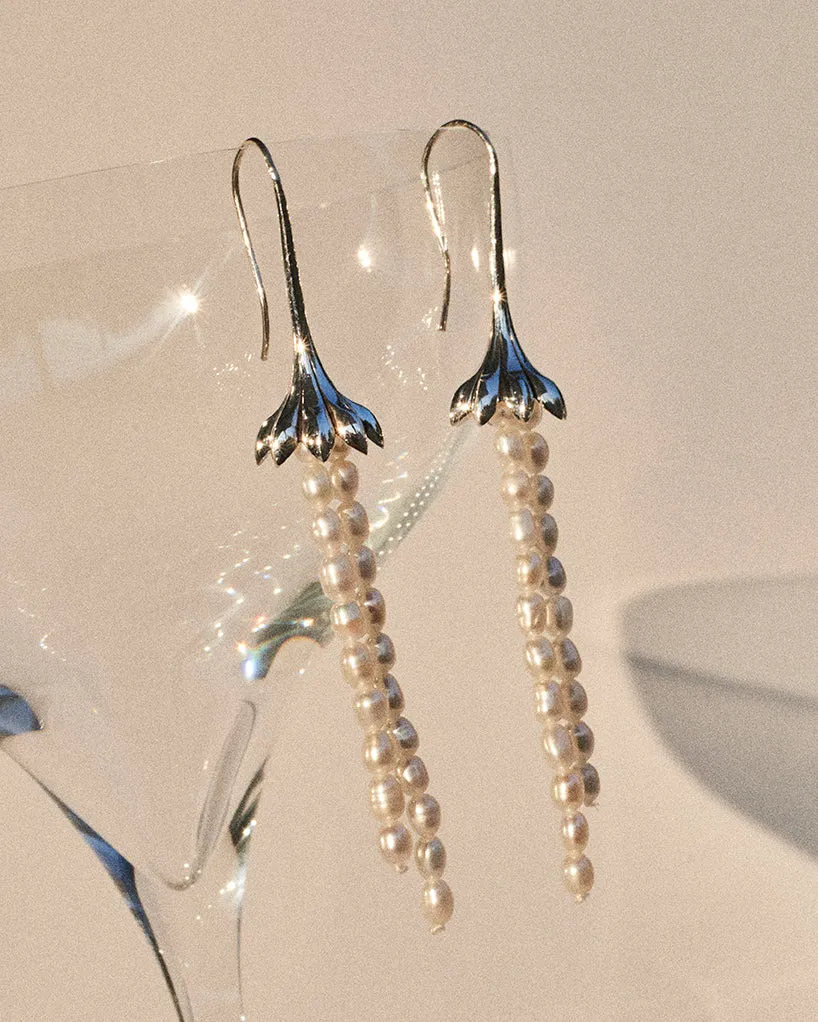 Anemone Pearl Earrings