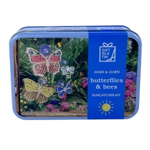 Apples To Pears Gift In A Tin Butterflies & Bees Suncatcher Kit