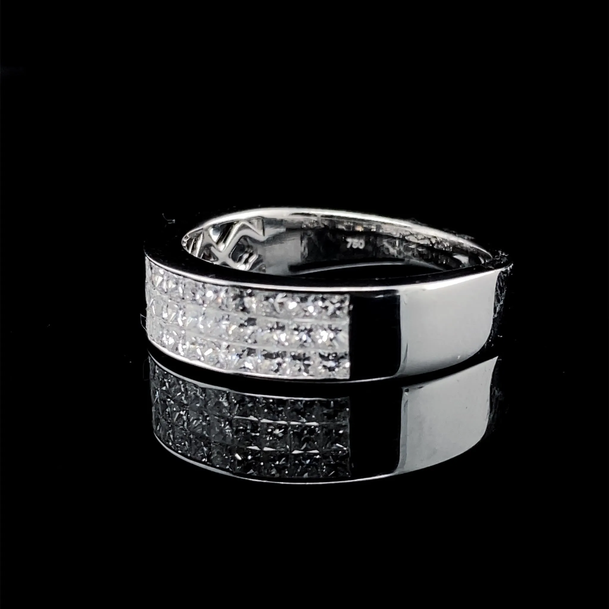 #BA67 | Layered Diamond Half Eternity Ring 18kt