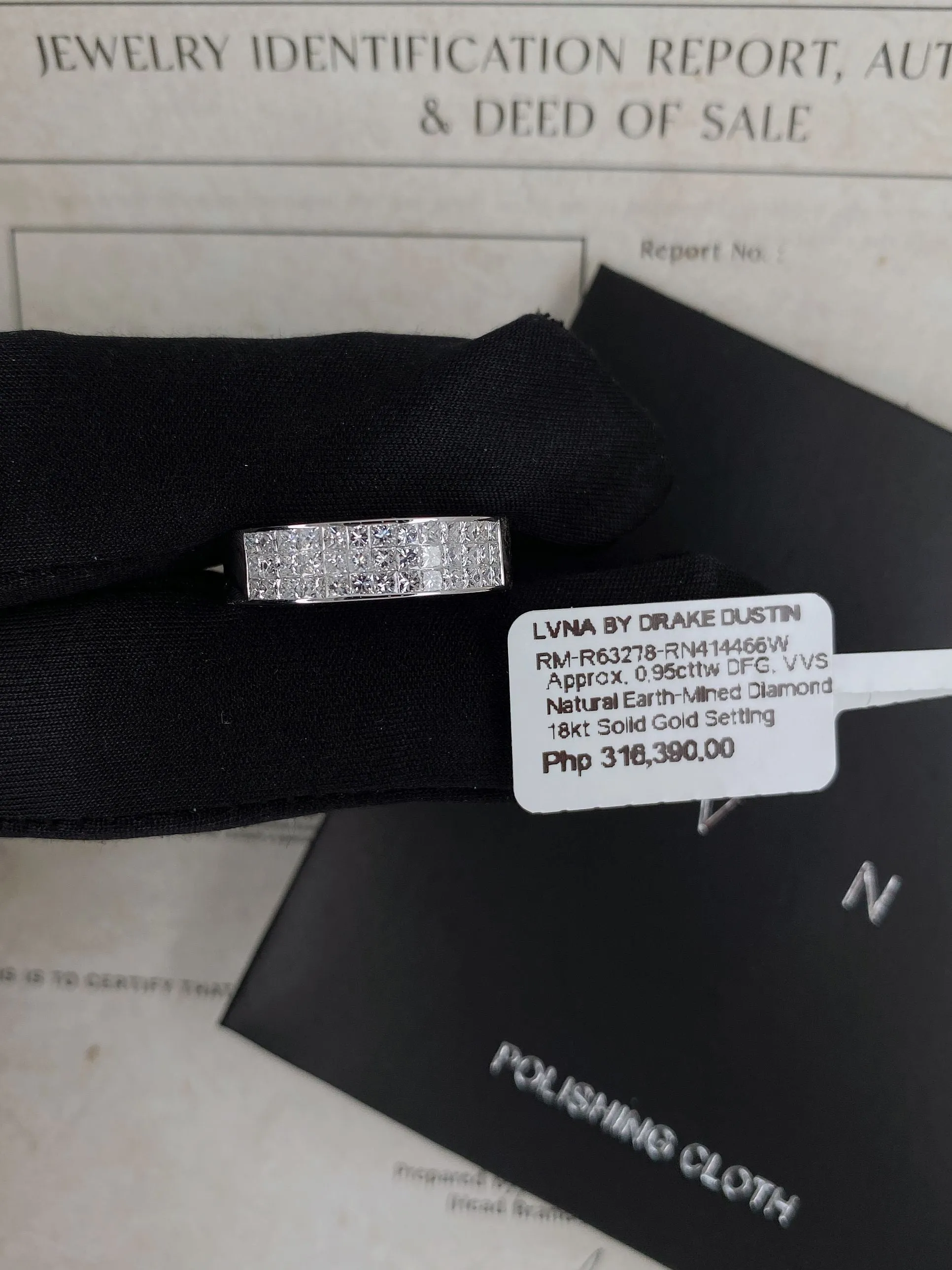#BA67 | Layered Diamond Half Eternity Ring 18kt