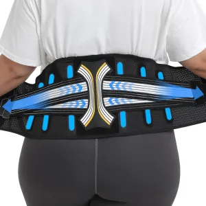 Back Brace for Lower Back Pain, Decompression Lumbar Support Belt with 3D Lumbar Pad for Men/Women Pain Relief from Sciatica, Herniated Disc, Scoliosis, 4XL (Waist: 58"- 60")