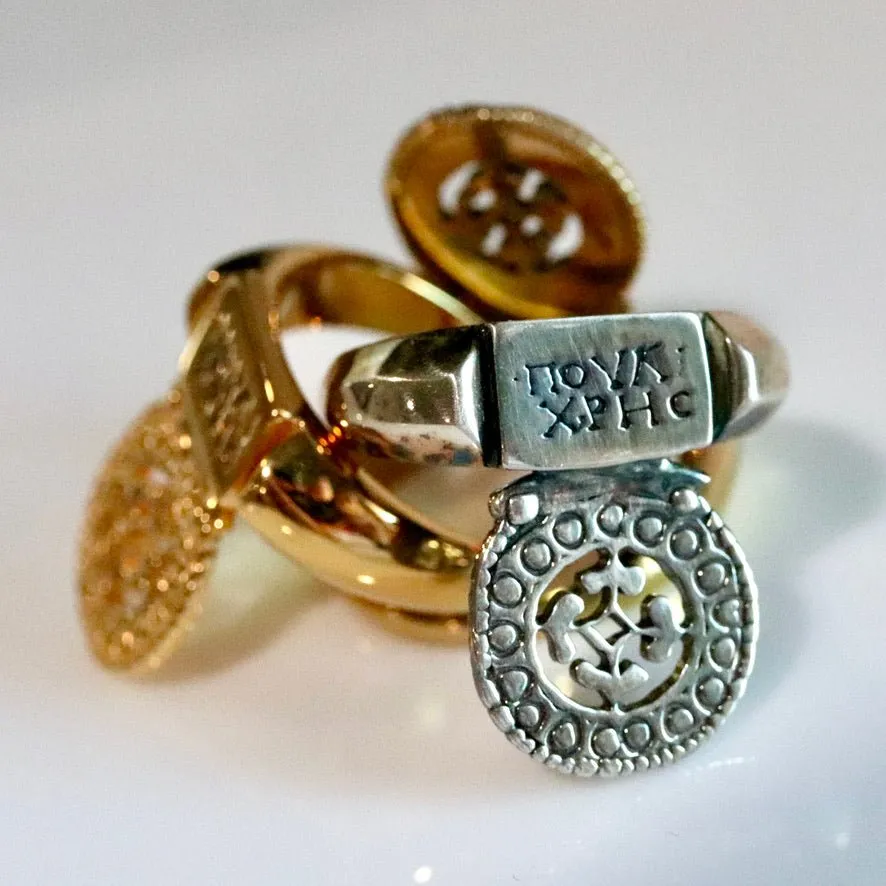 Beauty's Byzantine Key Ring - Silver