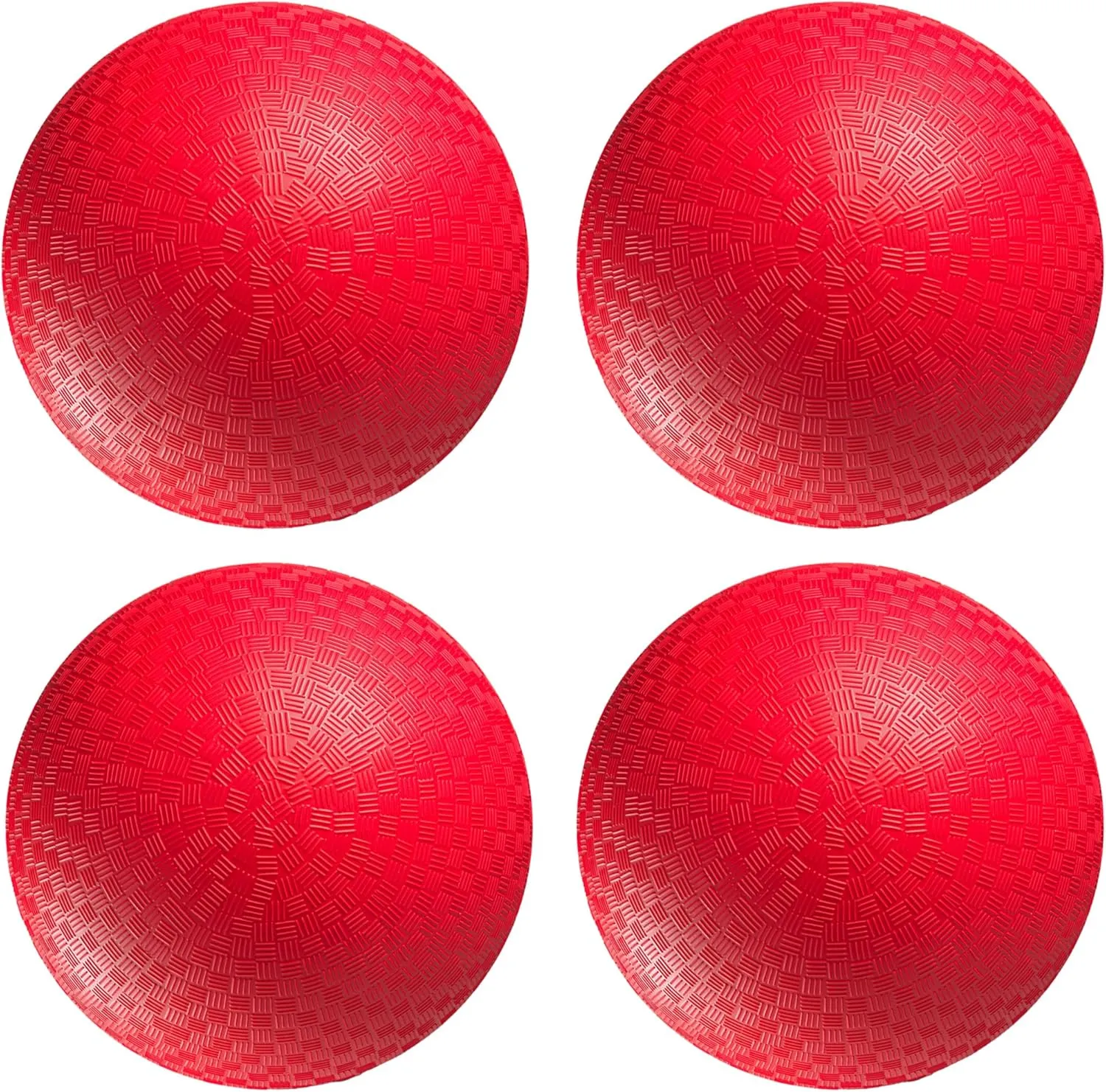 Bedwina Playground Balls Bulk - 8.5 Inch Red Rubber Kickball Bouncy Inflatable Balls for Kids & Adults w/Hand Pump, Indoor & Outdoor Games, Kickballs, Dodgeball, Four Square, and More