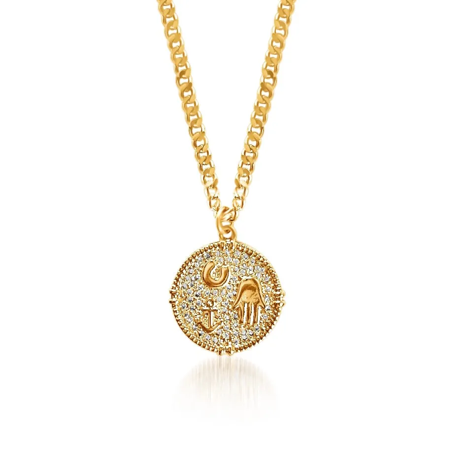Blessings Luck Necklace - Gold Filled