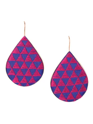 Blue   Rani Pink Sifar Earrings