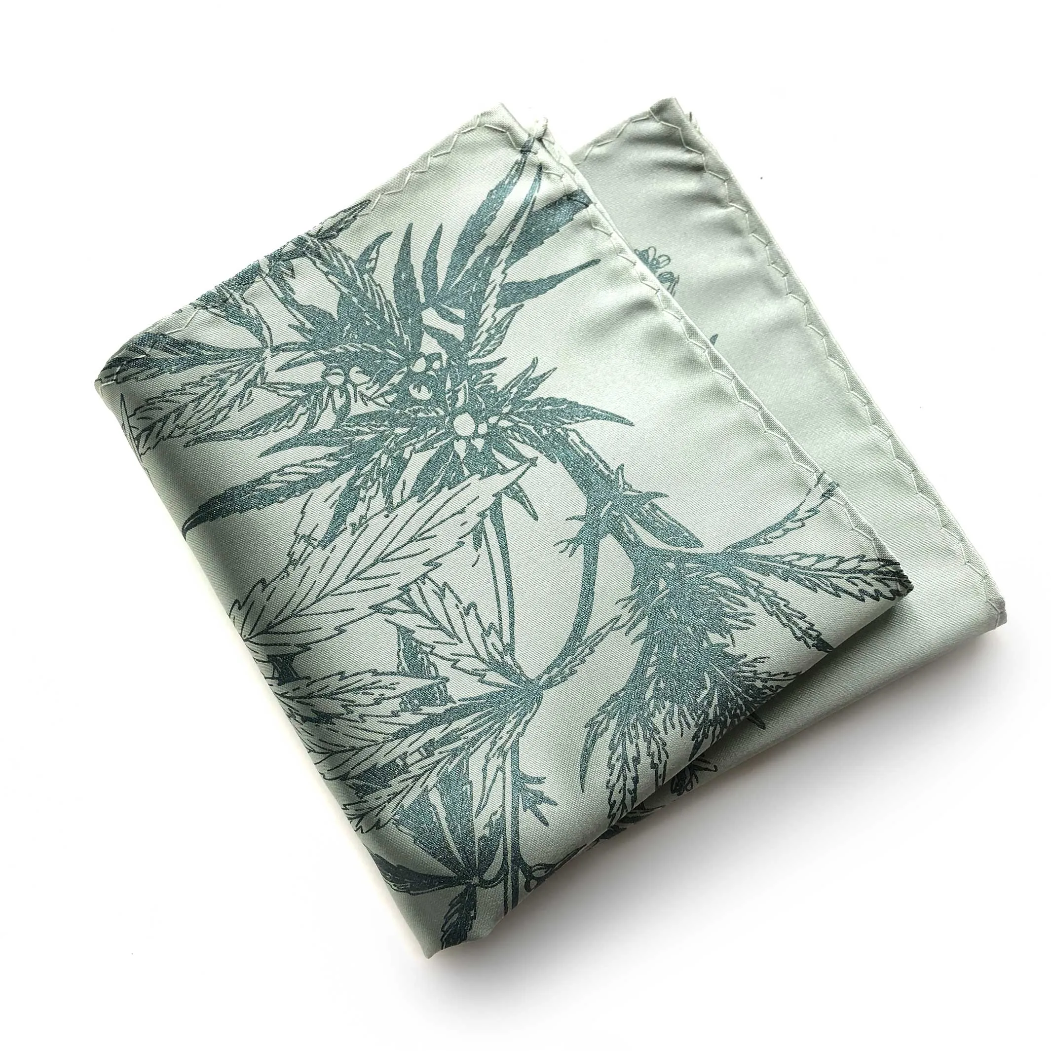 Cannabis Flower Pocket Square