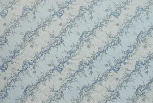 Chiyogami Diagonal Flower Sky Blue