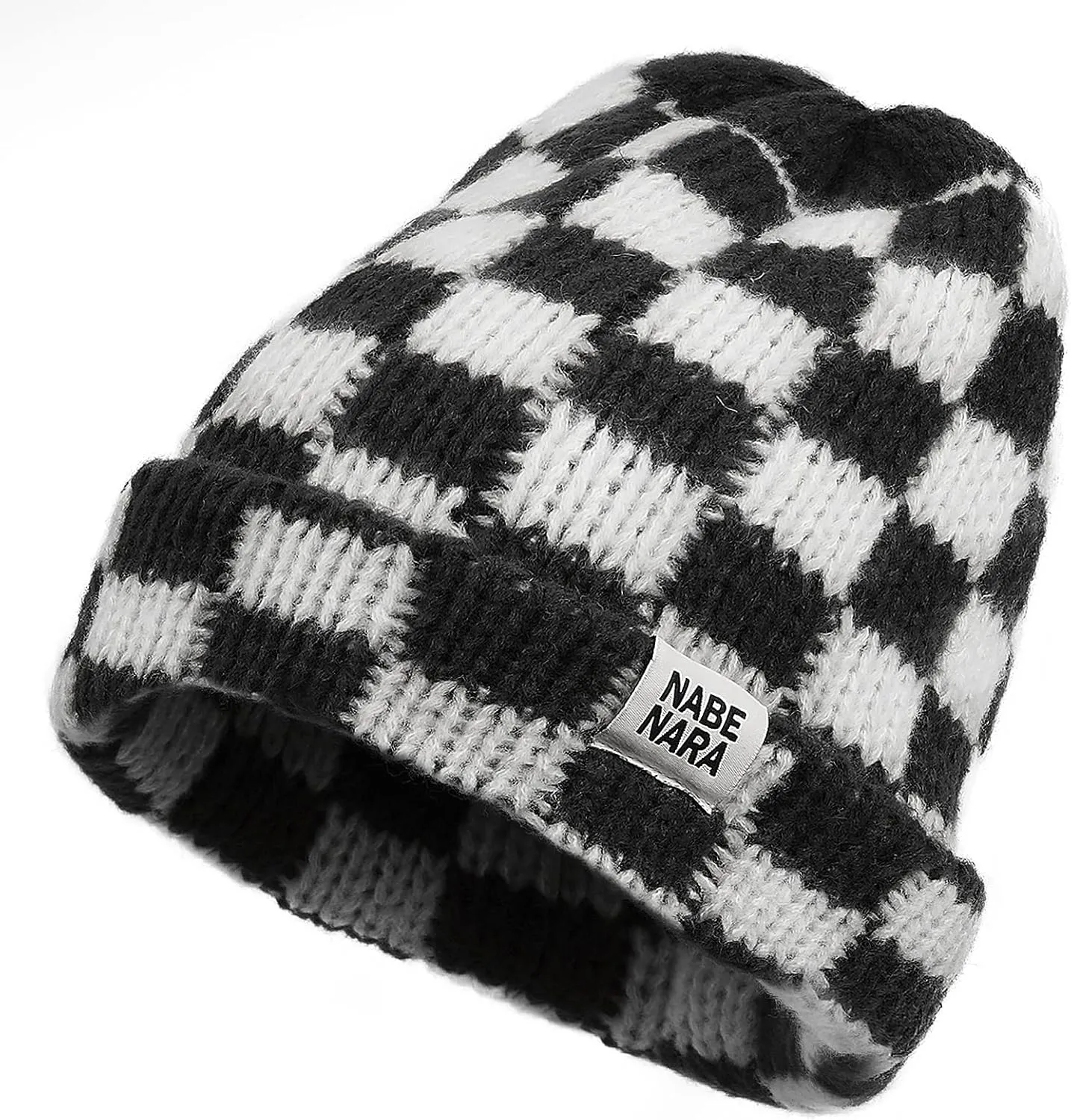 Croogo Beanie Men Slouchy Knit Skull Cap Warm Stocking Hats Women Winter Snow Ski Hat Cuffed Plaid Hat Toboggan Hats