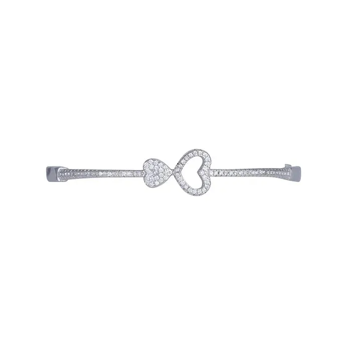 CZ Adornded Heart Link Kada