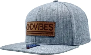 DadVibes Dad Hat - Snapback Baseball Cap Mens Leather Patch