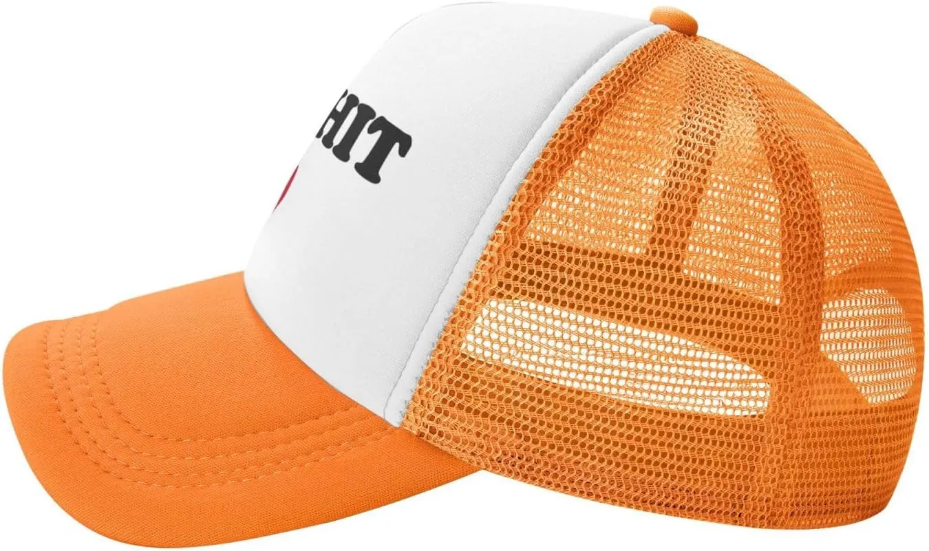 Dipshit Funny Adjustable Mesh Trucker Hat for Adults Unisex Classic Hats Fishing Caps Black