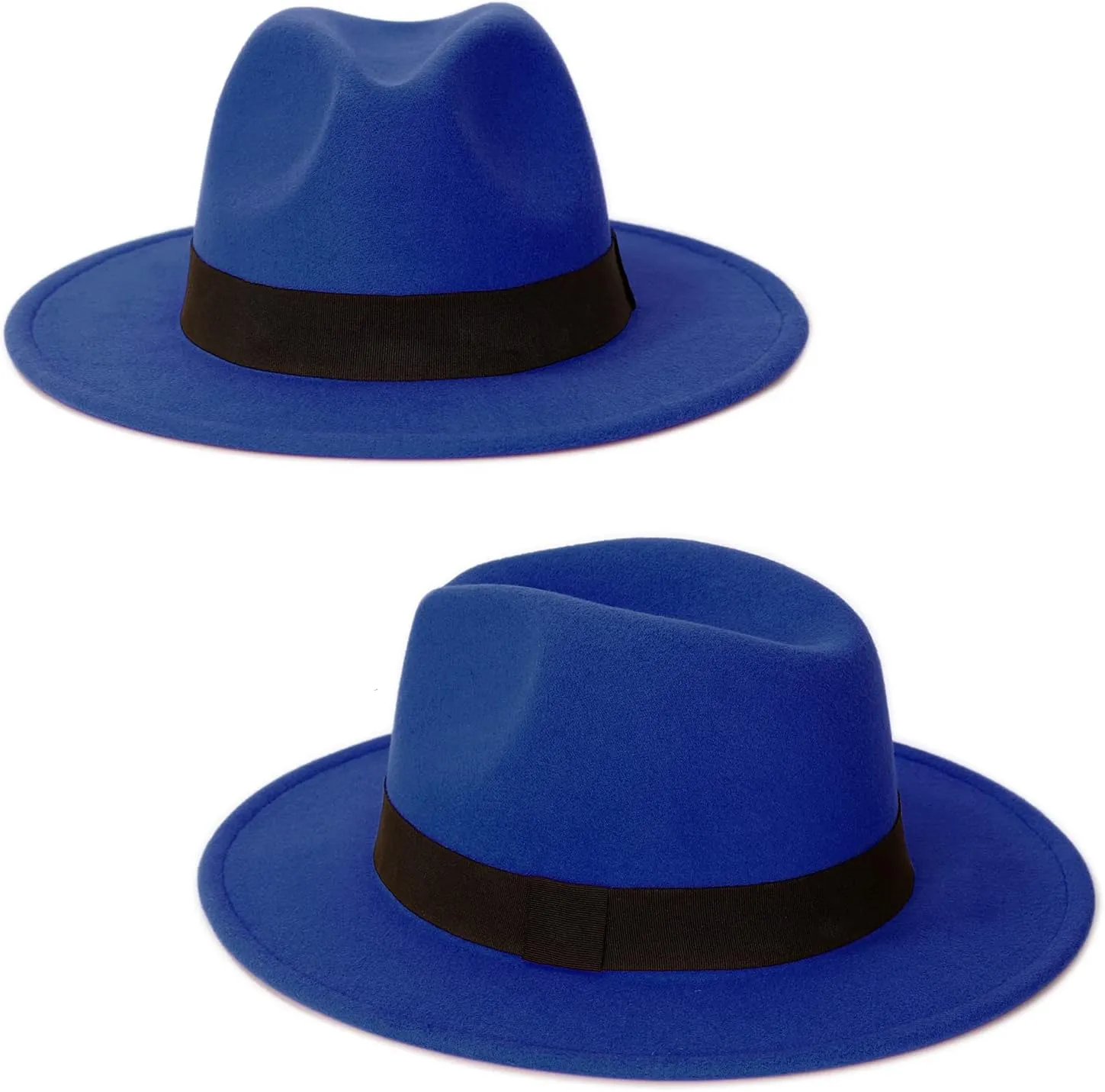 FADACHY Classic Fedora Hats for Men & Women Wide Brim Felt Hat Panama Dress Fedora Hat