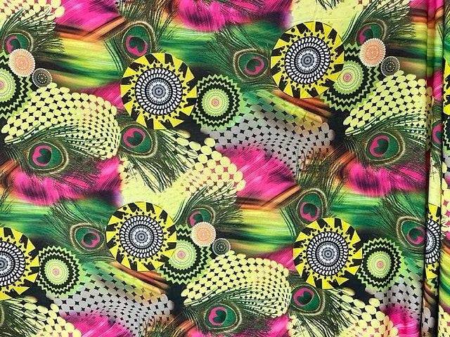 Feather Disc Printed Jersey