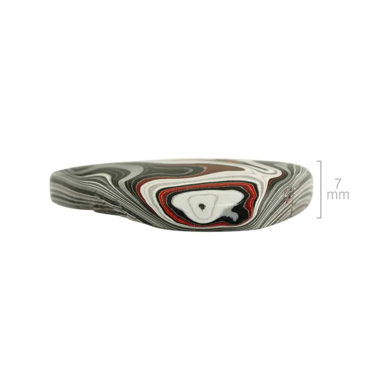 Fordite Mixed Color Cabochon 33mm - 1 piece
