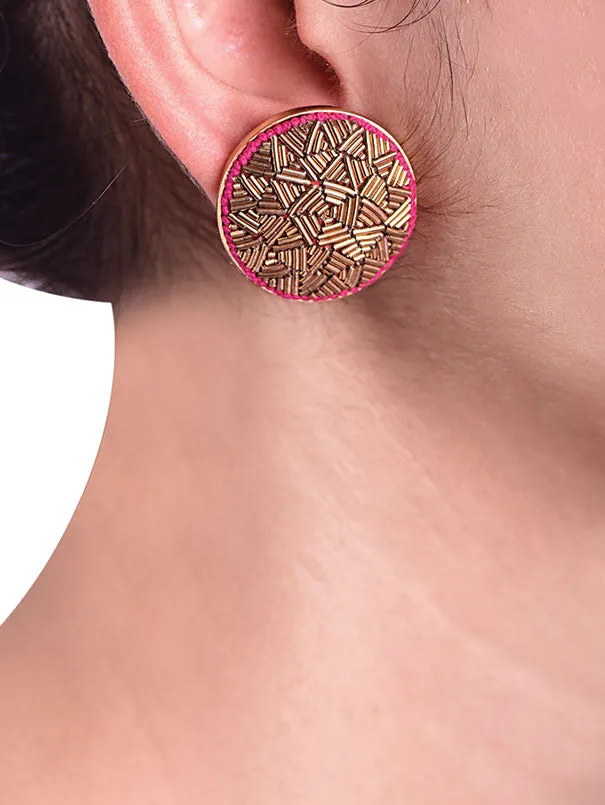 Gold Noor Stud Earrings
