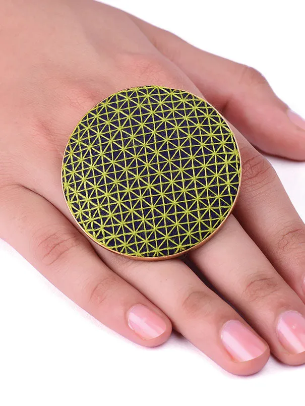 Green  Dark Blue Sifar Ring