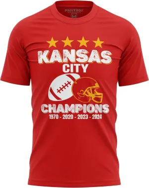 Kansas City Champions 2024 Mens T Shirt, Kansas Shirts for Men, Football Game Day Winners Top