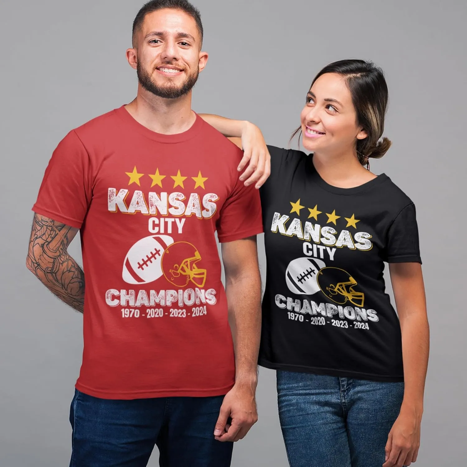 Kansas City Champions 2024 Mens T Shirt, Kansas Shirts for Men, Football Game Day Winners Top