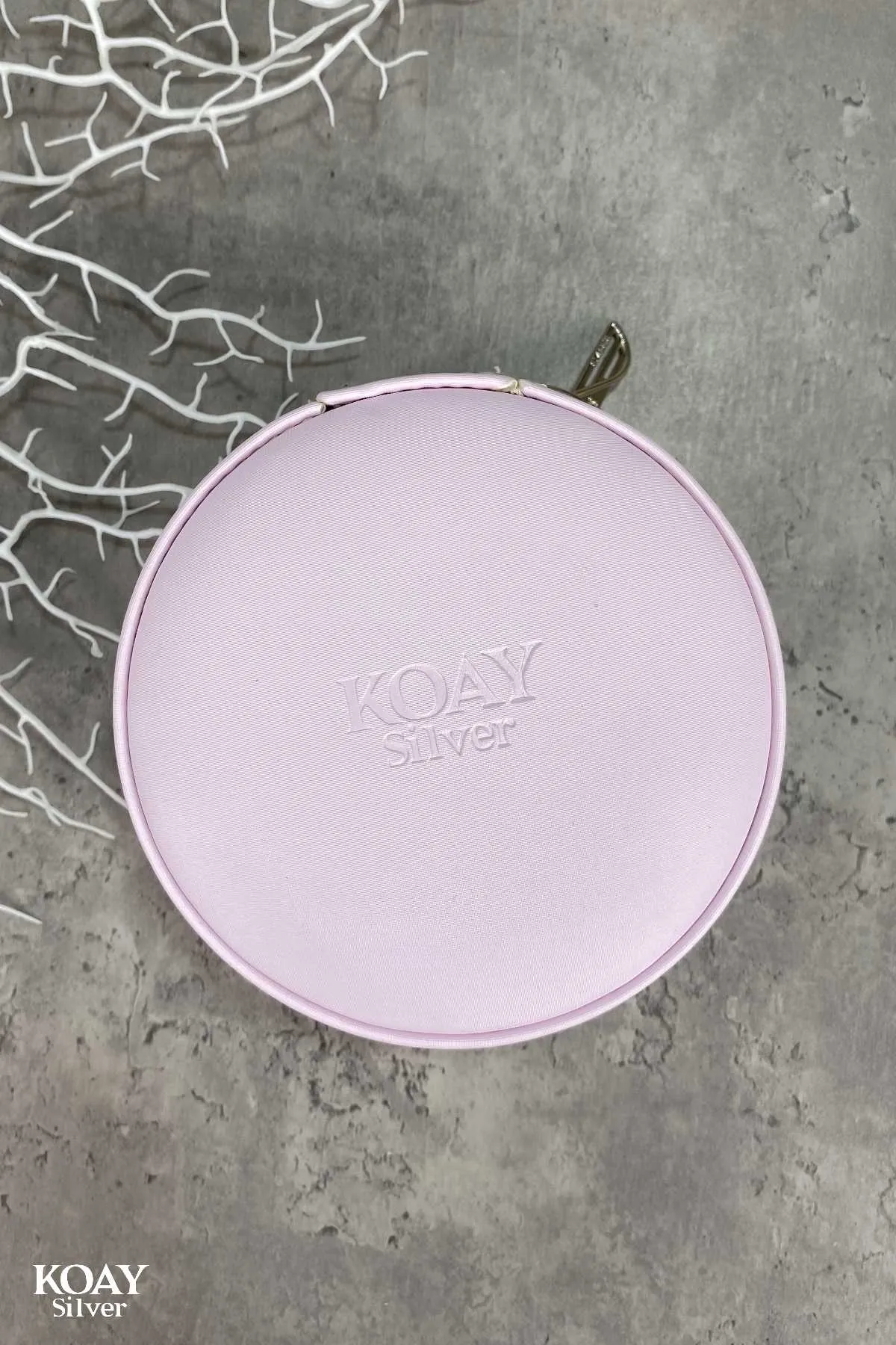 KOAY Circle Pink Jewelry Box