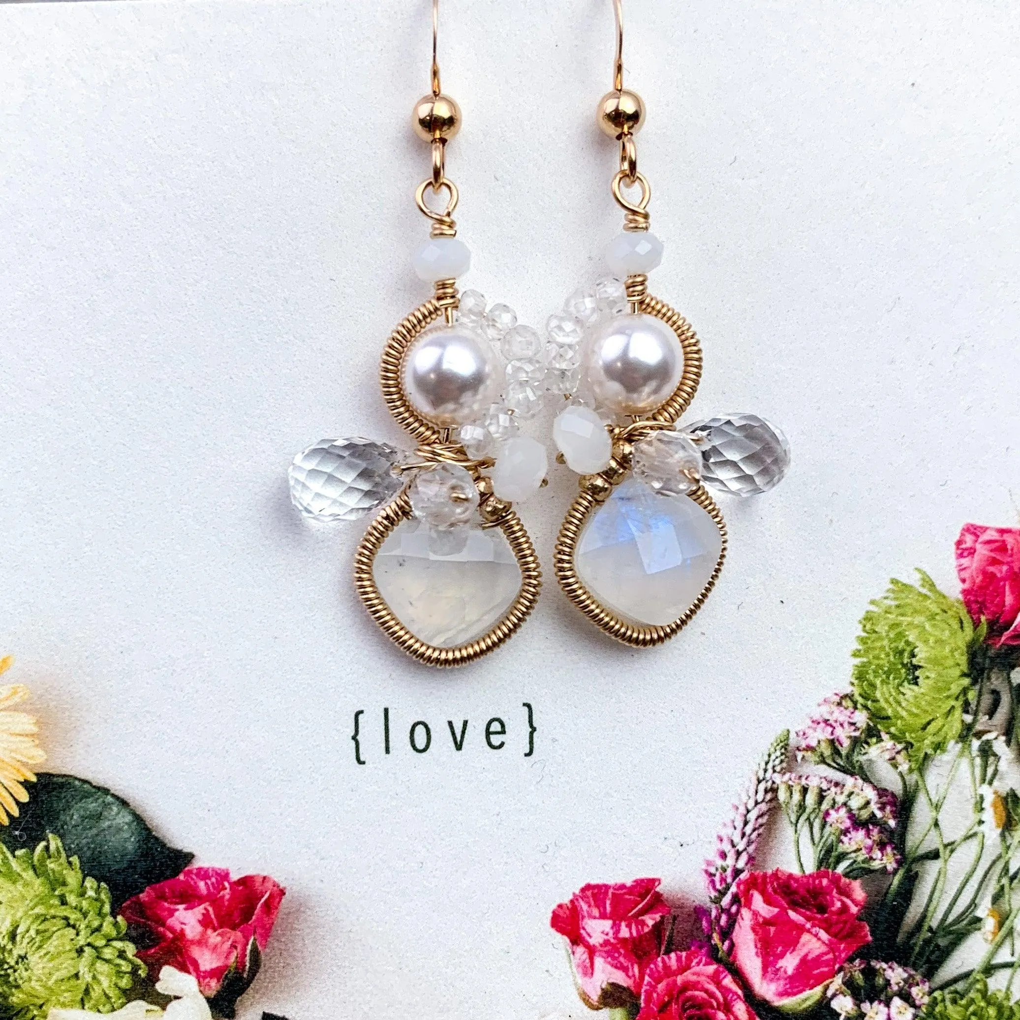 Limited Edition Moonstone Baby Bella Earrings