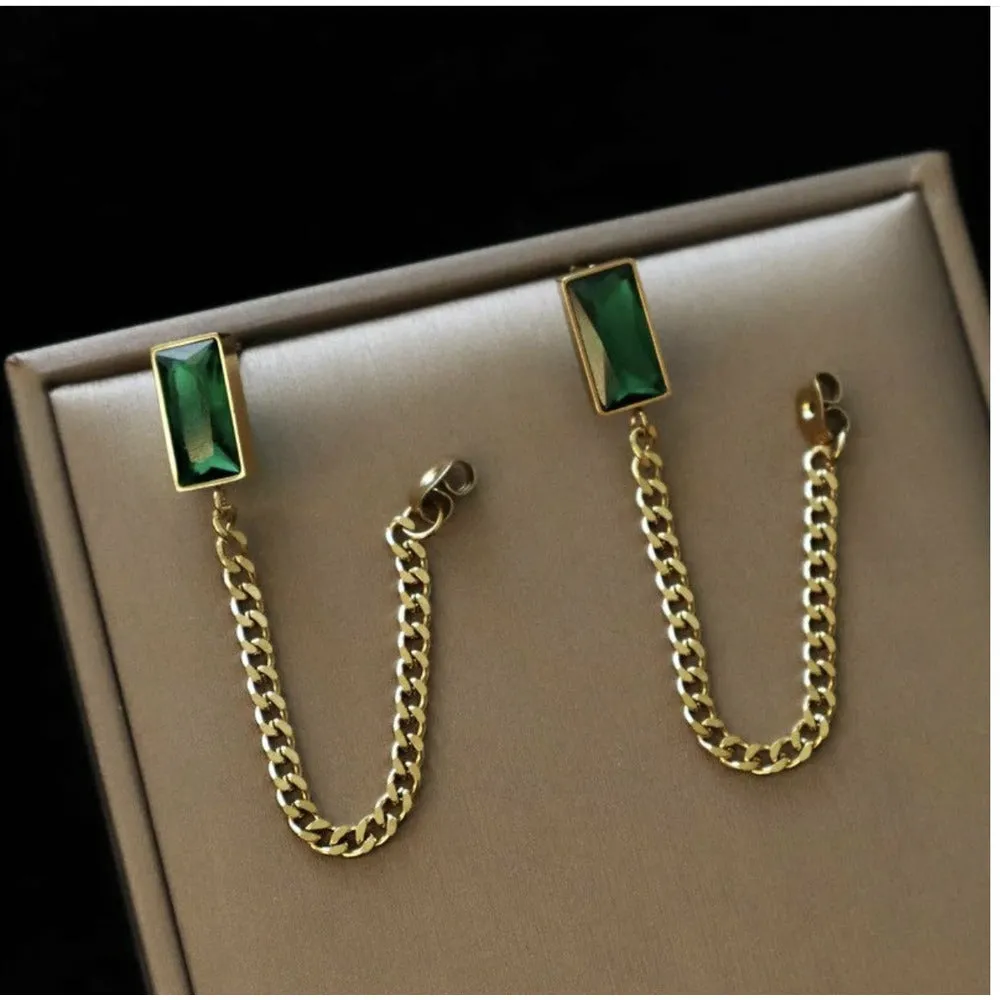 Lux Emerald Green Jewelry Set