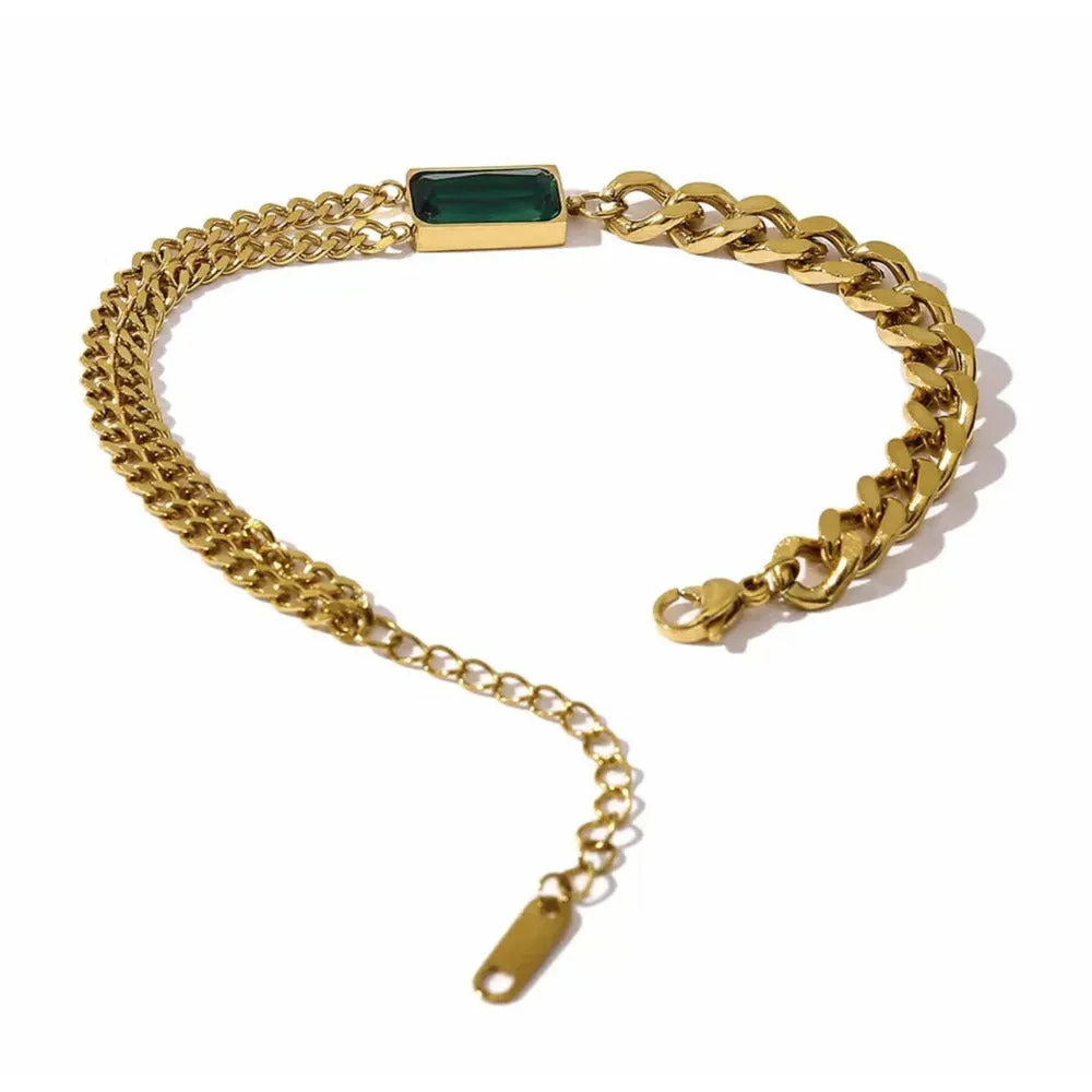 Lux Emerald Green Jewelry Set