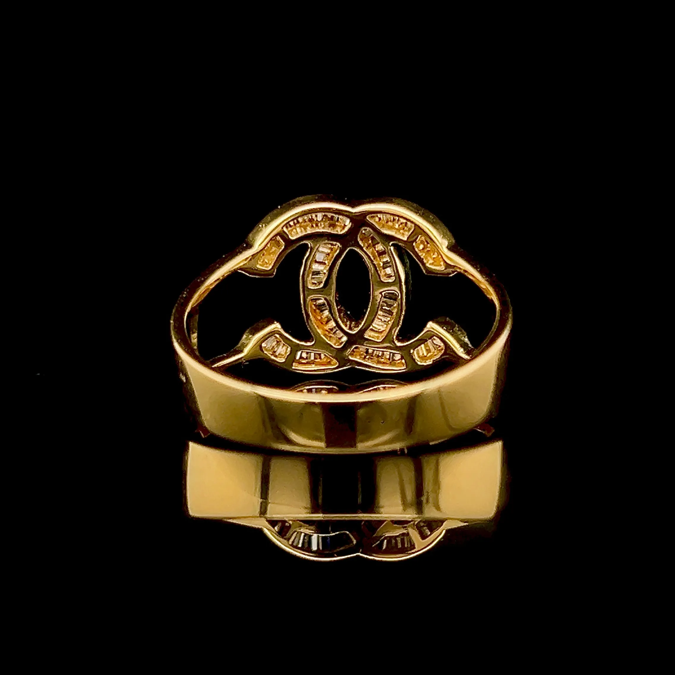 #LVNA2024 | Golden C Shape Diamond Ring 14kt