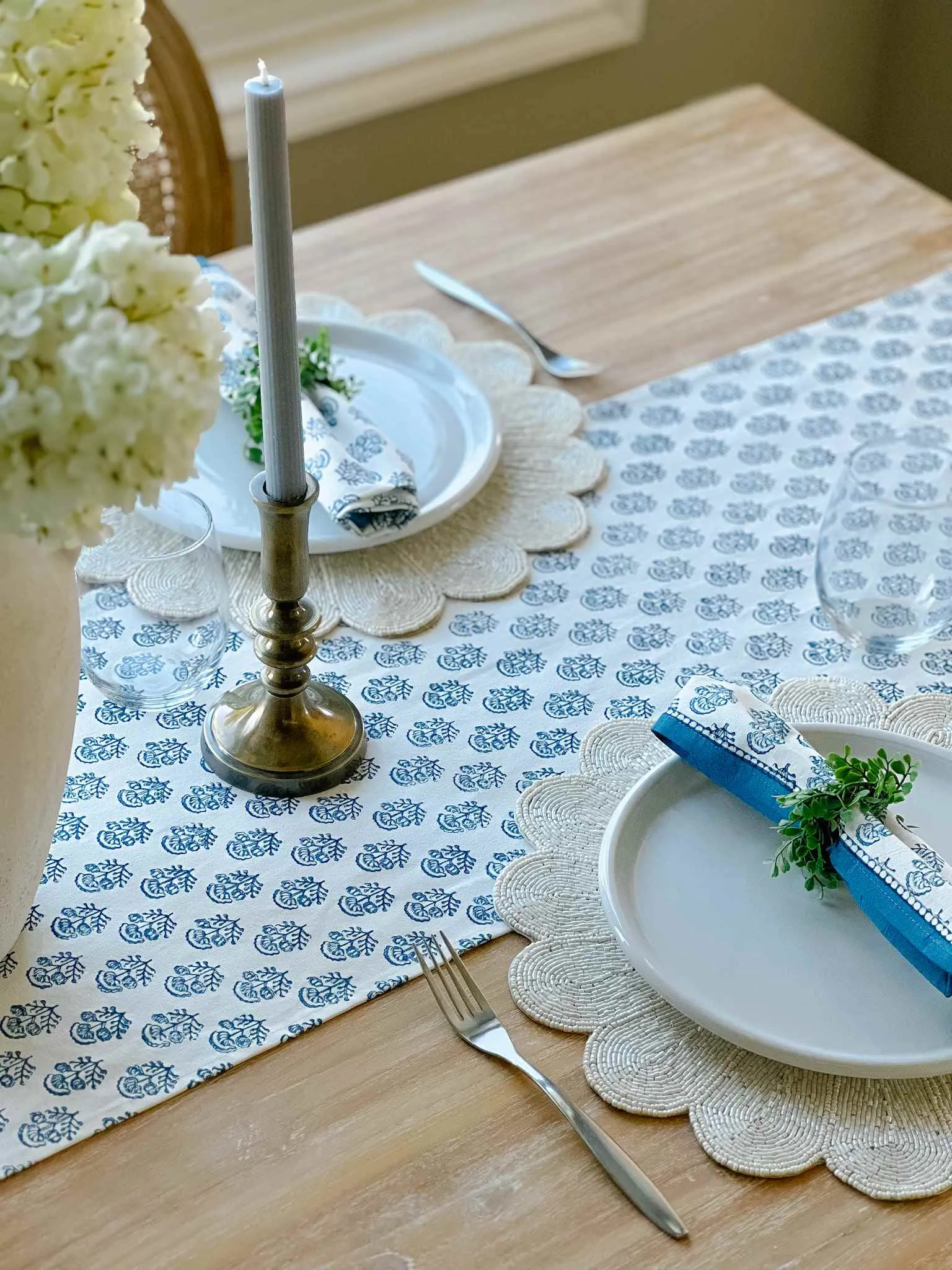 Marian Blue Table Runner
