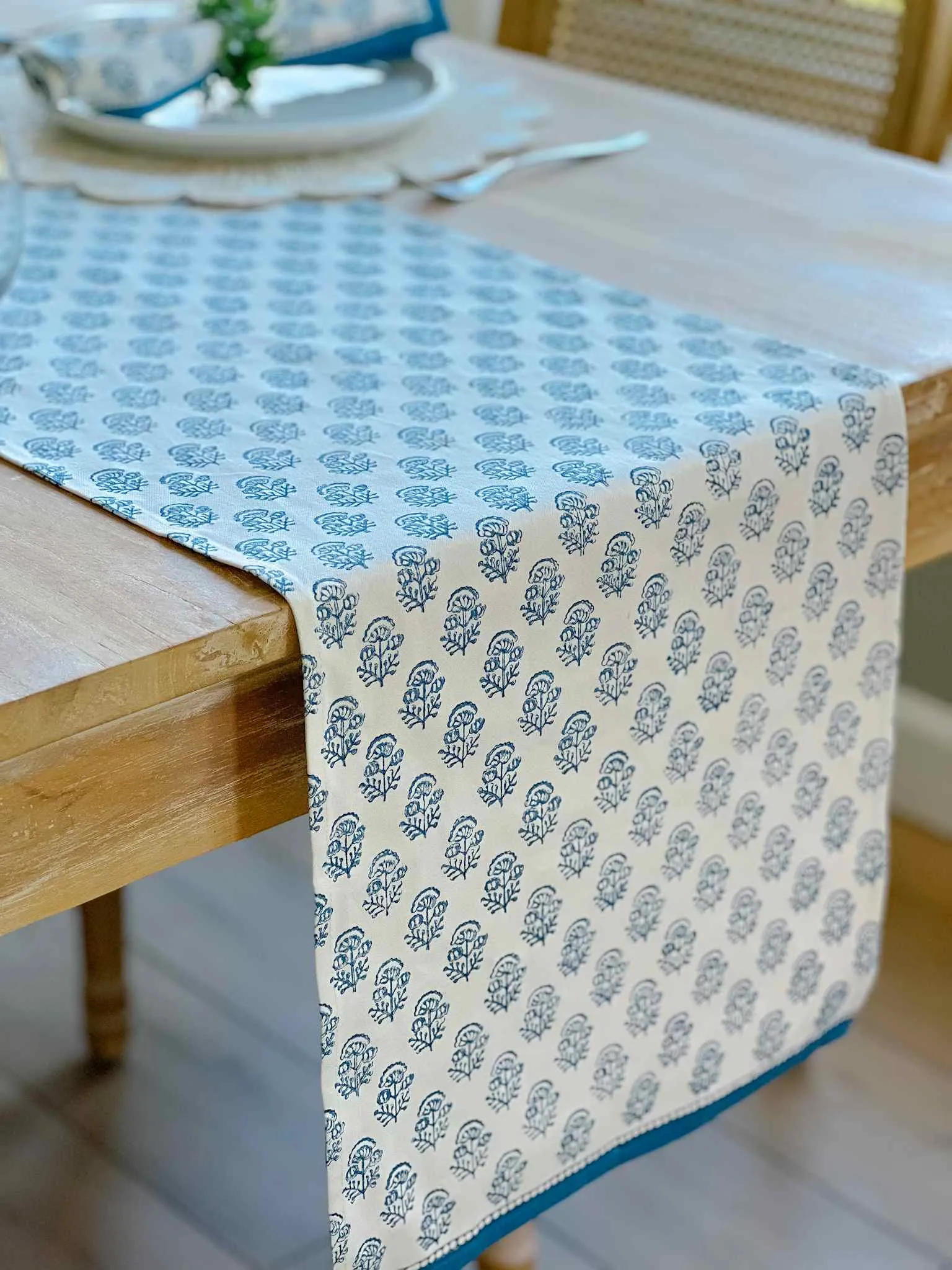 Marian Blue Table Runner