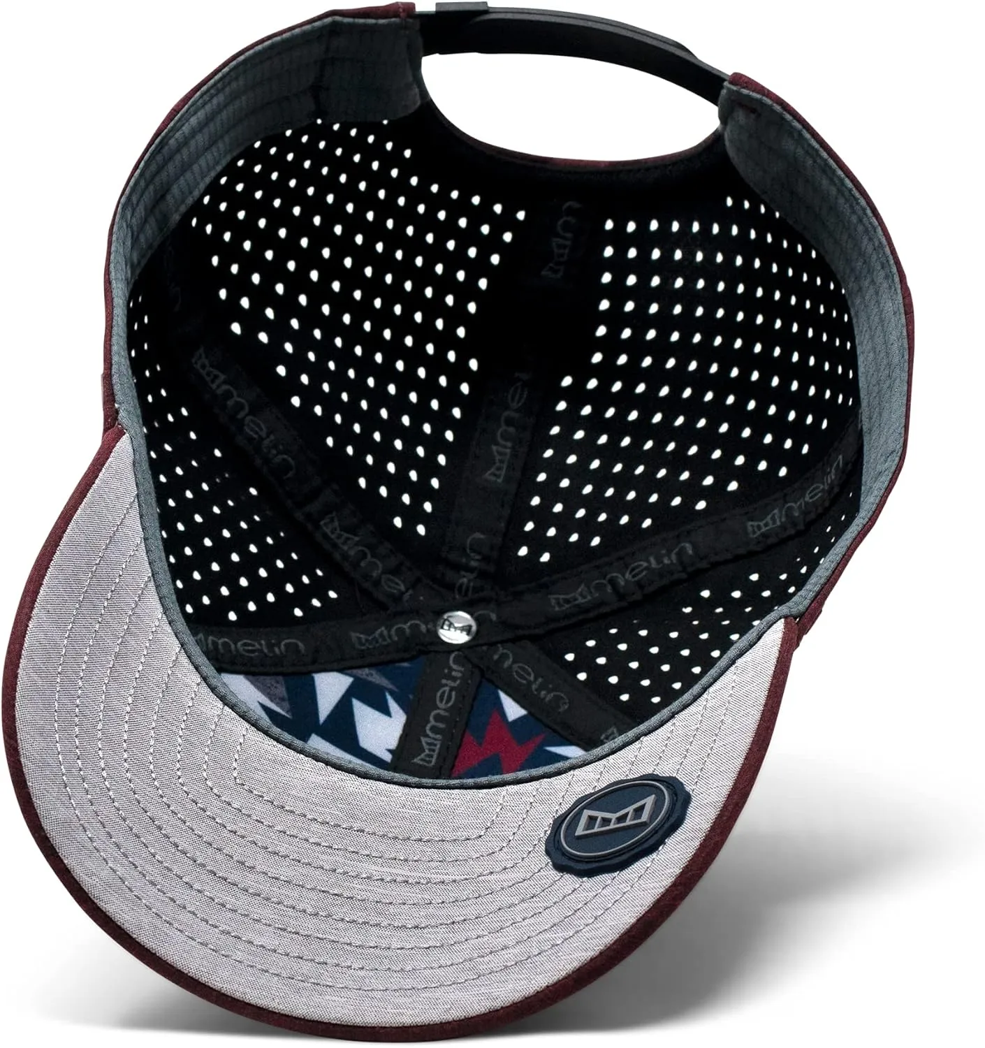 melin A-Game Hydro, Performance Snapback Hats, Water-Resistant Baseball Caps for Men & Women, Golf, Running, or Workout Hat