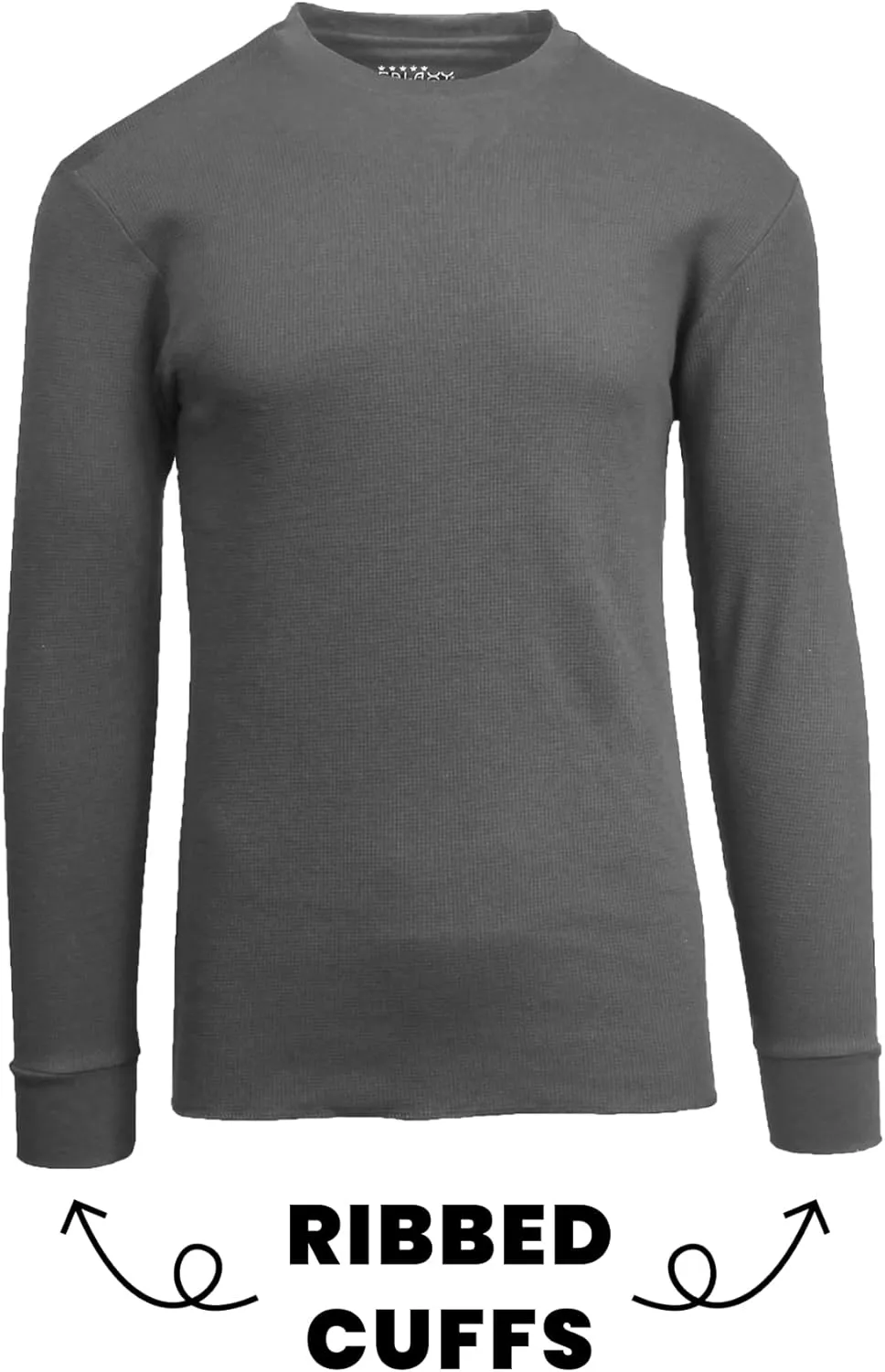 Men's Waffle Knit Thermal Shirts - Long Sleeve, Crew Neck, Warm Winter Layers (S-2XL)