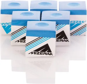 Mizerak Cue Chalk (6 Pack) blue , 0.90 x 3.10 x 4.70 inches