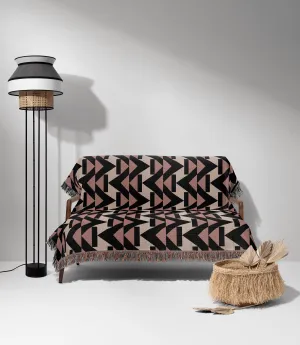 Modern Chevron Pattern Woven Throw Blanket